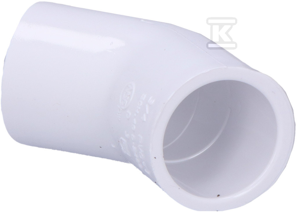 Коліно 45o KW/KW PVC 3/4 - 417-007