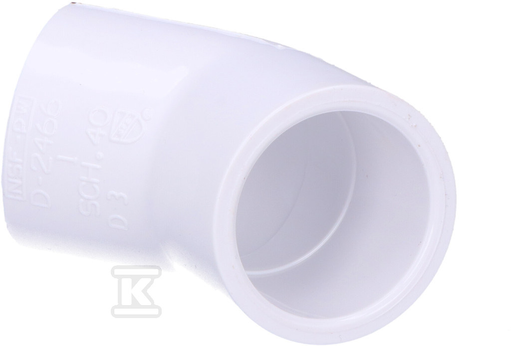 Коліно 45o KW/KW PVC 1 - 417-010