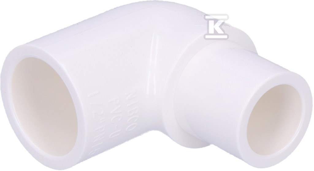 Mellbimbó könyök KW/KZ PVC-U 1/2" - 409-005