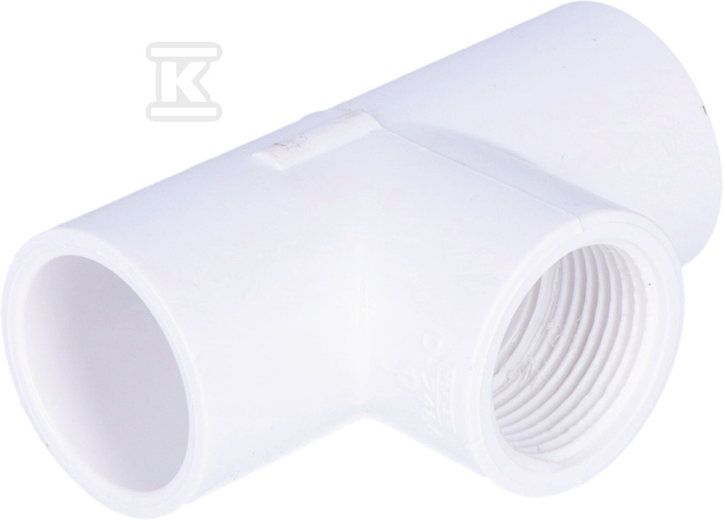 Trójnik nakrętny KW/KW/GW PVC-U 3/4" - 402-007