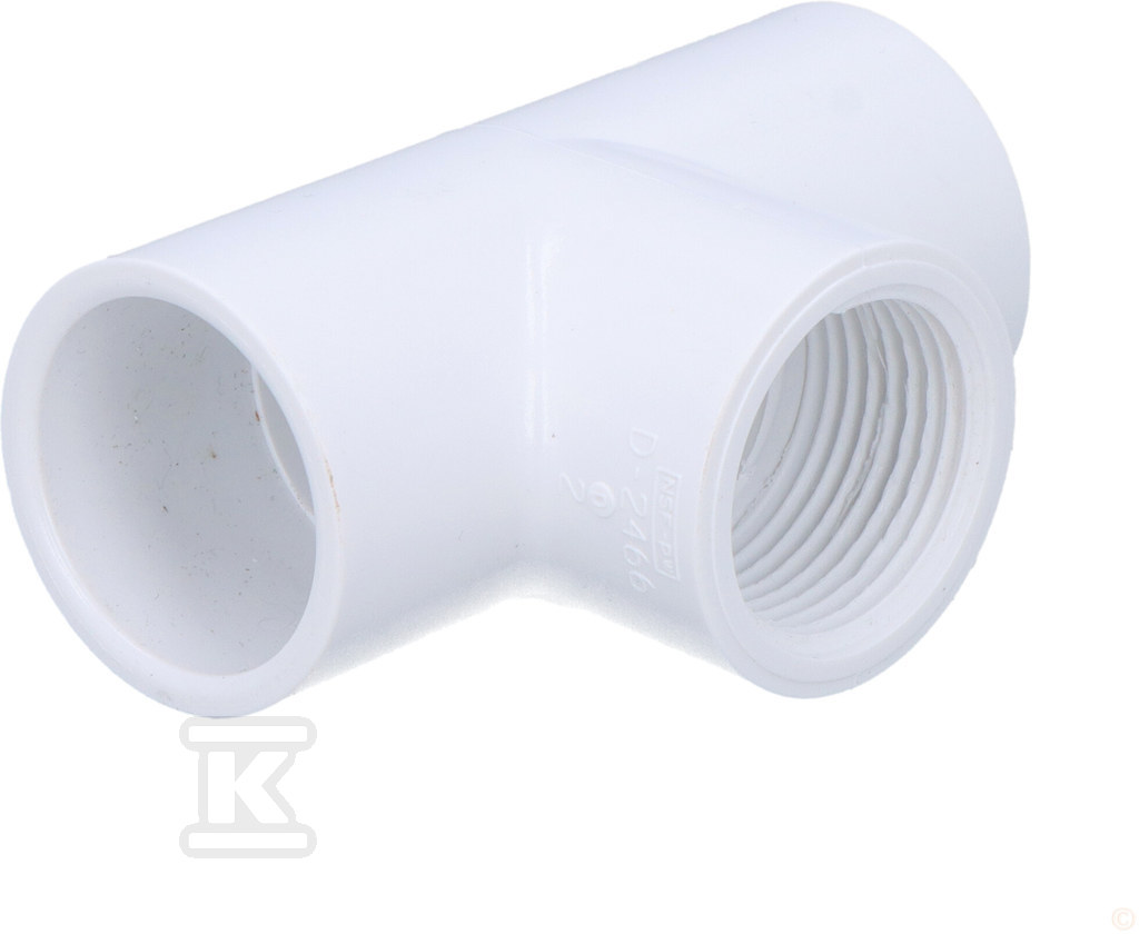 Trójnik nakrętny KW/KW/GW PVC-U 1" - 402-010