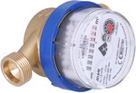 Single-jet water meter STANDARD JS1,6 L, R80, DN15, cold water