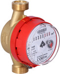 Single-jet water meter STANDARD JS90-1,6 L, R80, DN15, hot water