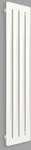 Designheizkörper AERO V 1500/325, Heizleistung (75/65/20): 446W, Anschlussabstand: 50mm, Anschlusstyp: ZX, Farbe: weiß RAL9016, Abmessungen [mm]: H=1500, L=325, T=45