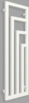 Radiateur décoratif ANGUS V 1140/360, puissance thermique (75/65/20) : 421W, entraxe : 50mm, type de raccordement : ZX, couleur : blanc RAL9016, dimensions [mm] : H=1140, L=360, P=40