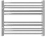 Grzejnik łazienkowy LIMA 500/600, moc grzewcza (75/65/20): 282W, rozstaw: 570mm, typ podłączenia: SX, chrom, wymiary[mm]: H=500, L=600, D=100