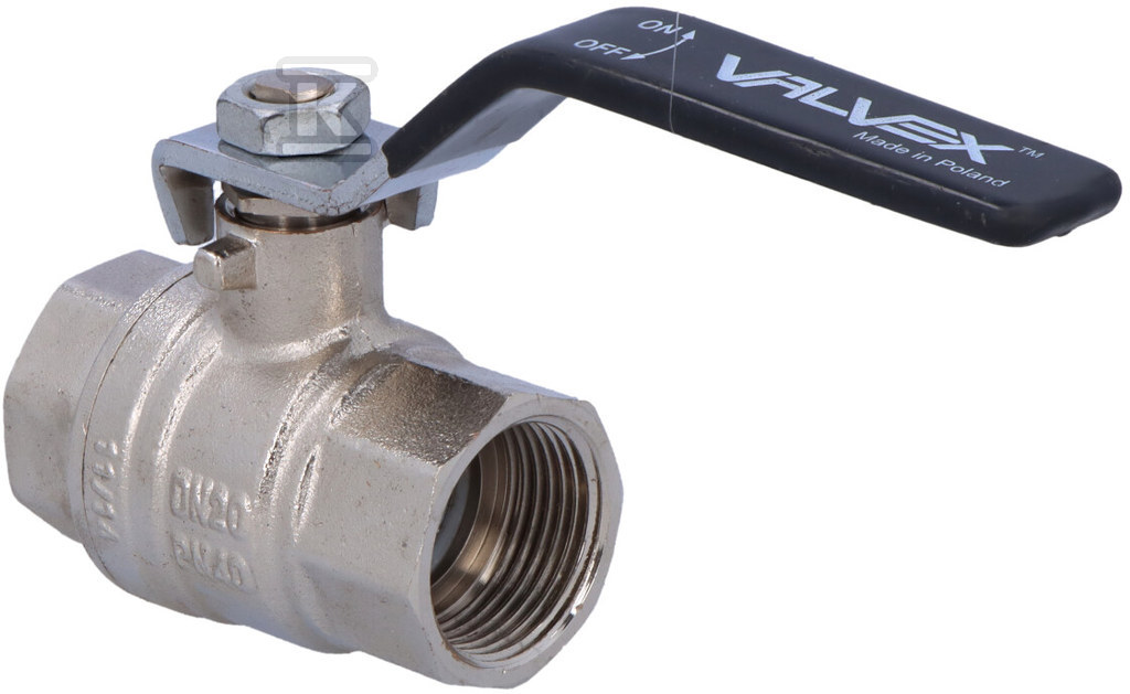 Nickel-plated ball valve with a gland - 1453200