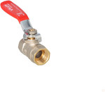 Nickel-plated ball valve with a gland and steel lever (DSt) (N-N version) ONYX 1/2"