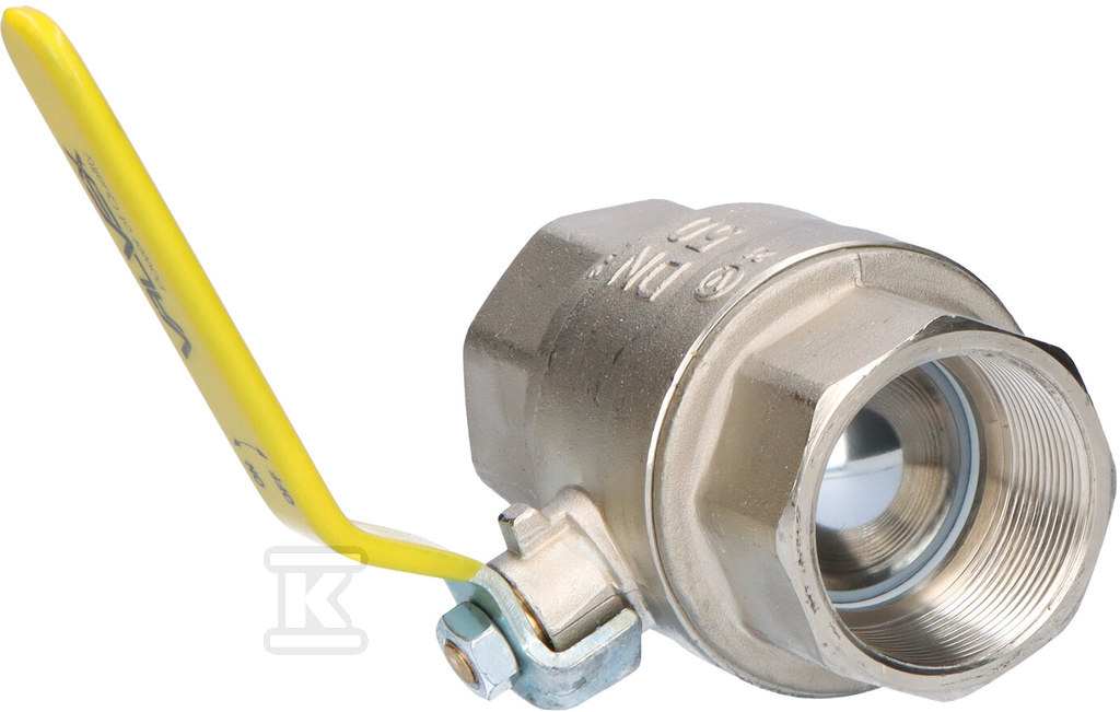 Nickel-plated gas ball valve with steel - 3407030