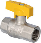 Nickel plated gas ball valve with aluminum butterfly (MAI) ORION (N-N version) 1/2"