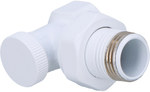 Angle return radiator valve VECTOR 1/2" type ZO-K-15 white