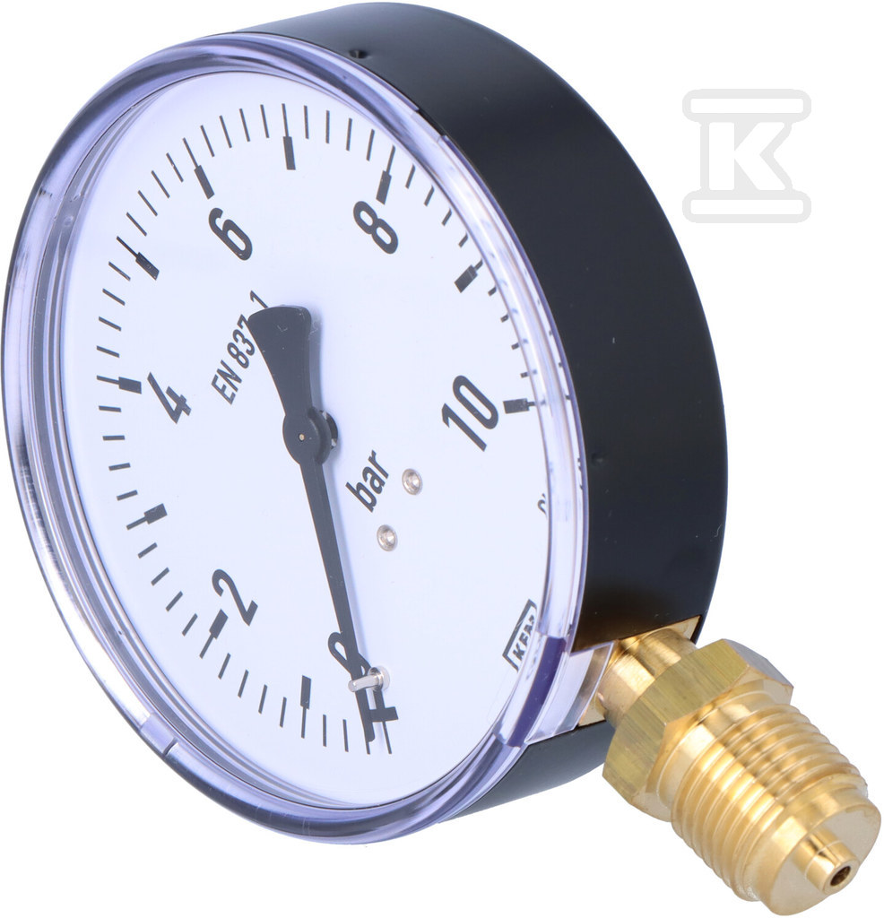 Pressure gauge 111.10.100 G1/2 0-10 bar - 7399302