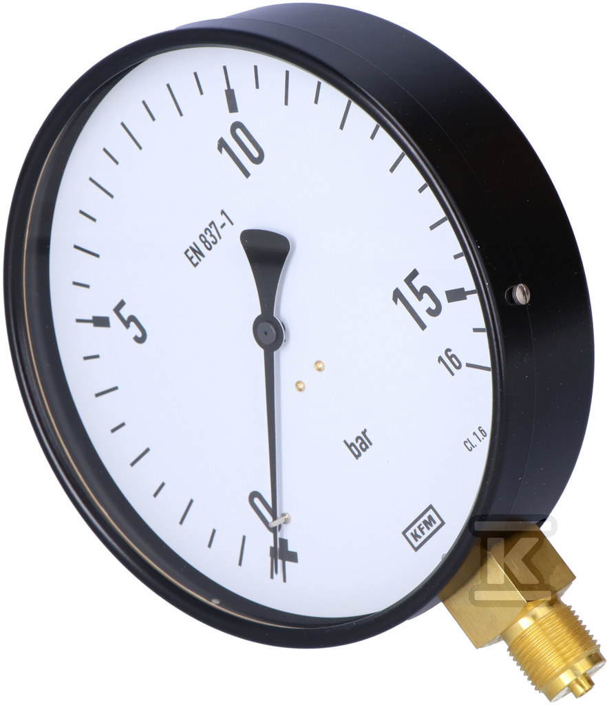 Pressure gauge 111.10.160, M20x1.5 0-16 - 13123602