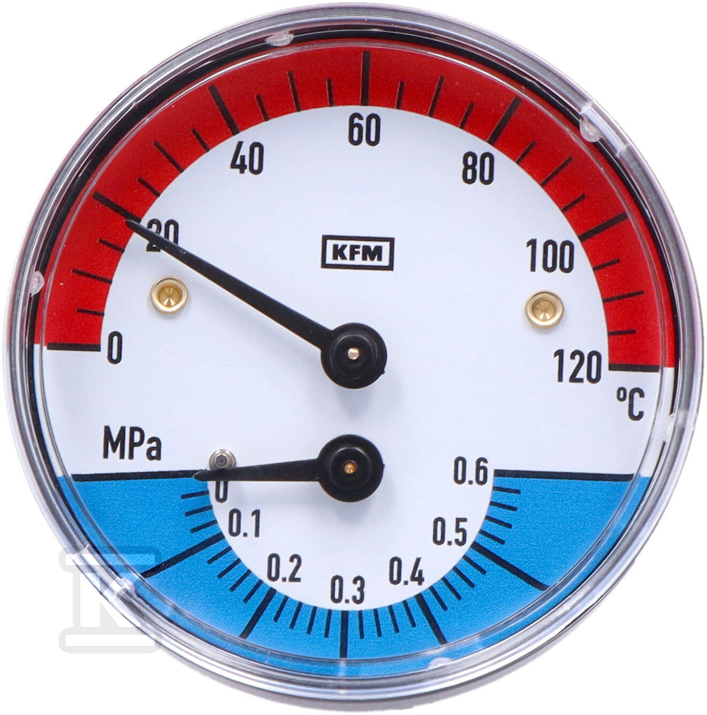 Термоманометр WP63T R1/2 0,6 MPa/120 - 7347043