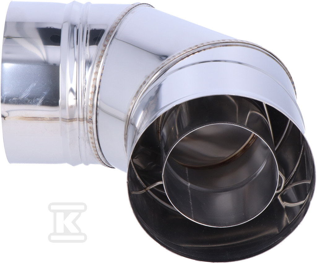 Коліно димохідне DN 80/125, 90 ст з - SKKBK9080125