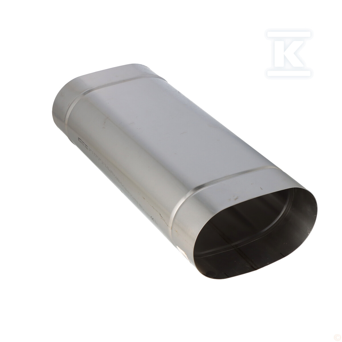 Труба димохідна 120/220, L = 500 овал - SJO0,8RP50012X22