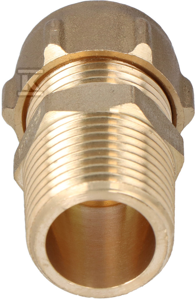 Straight connector, STANDARD 15 x 1/2 - E031020302TA