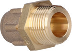 Straight connector, DZR 8 x 3/8 CONEx