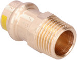 Niplu adaptor, filet interior, 15 x 1/2 bronz B Press Gas