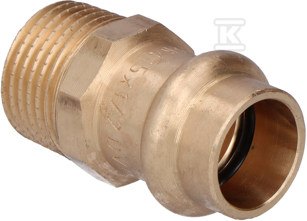 Adapter nazuvica, GZ, 15x1/2 bronza B - P4243G01504000