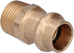 Niplu adaptor, filet interior, 15x1/2 bronz B Press