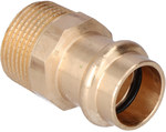 Niplu adaptor, filet interior, 18x3/4 bronz B Press