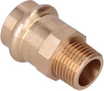 Niplu adaptor, filet interior, 22x1/2 bronz B Press