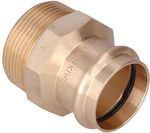 Niplu adaptor, filet interior, 35x1 1/2 bronz B Press