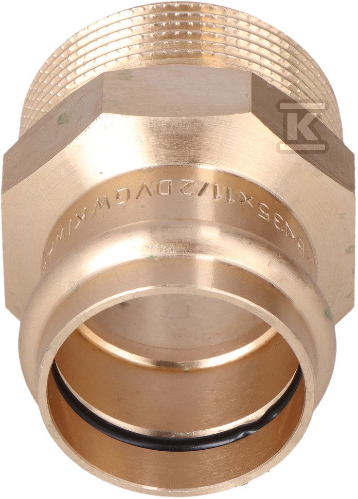 Ніпель перехідний, GZ, 35x1 1/2 бронза - P4243G03512000