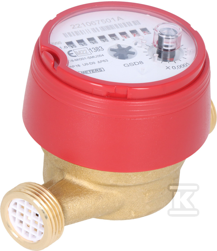 Water meter GSD8-RFM hot water, Q3 = - 8MA00C12SSBIVS