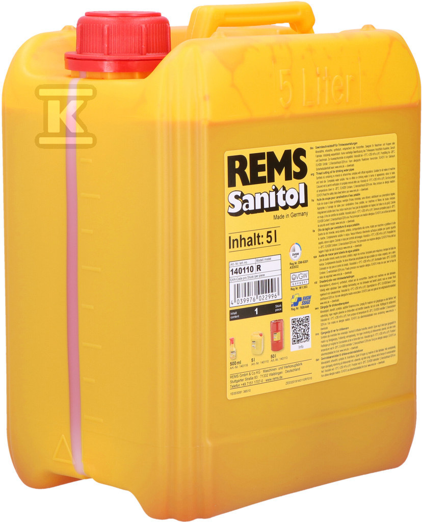 REMS Sanitol menetvágó szer 5 l - 140110 R