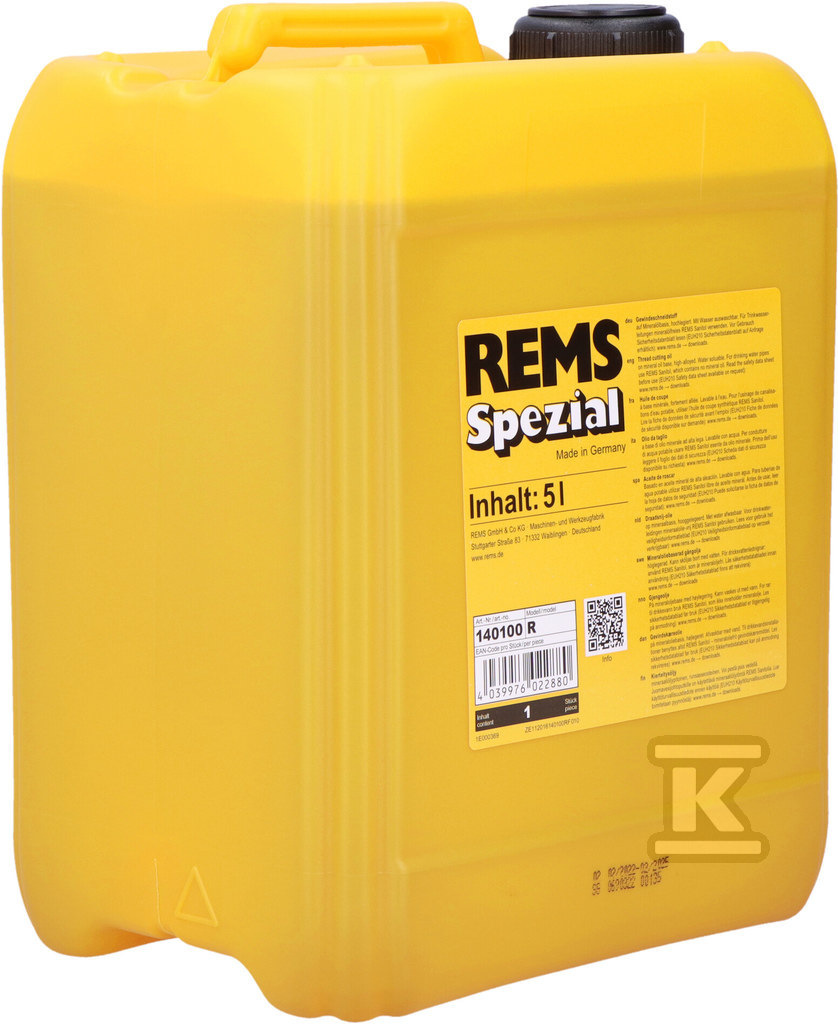 REMS Spezial menetvágó szer 5 l - 140100 R