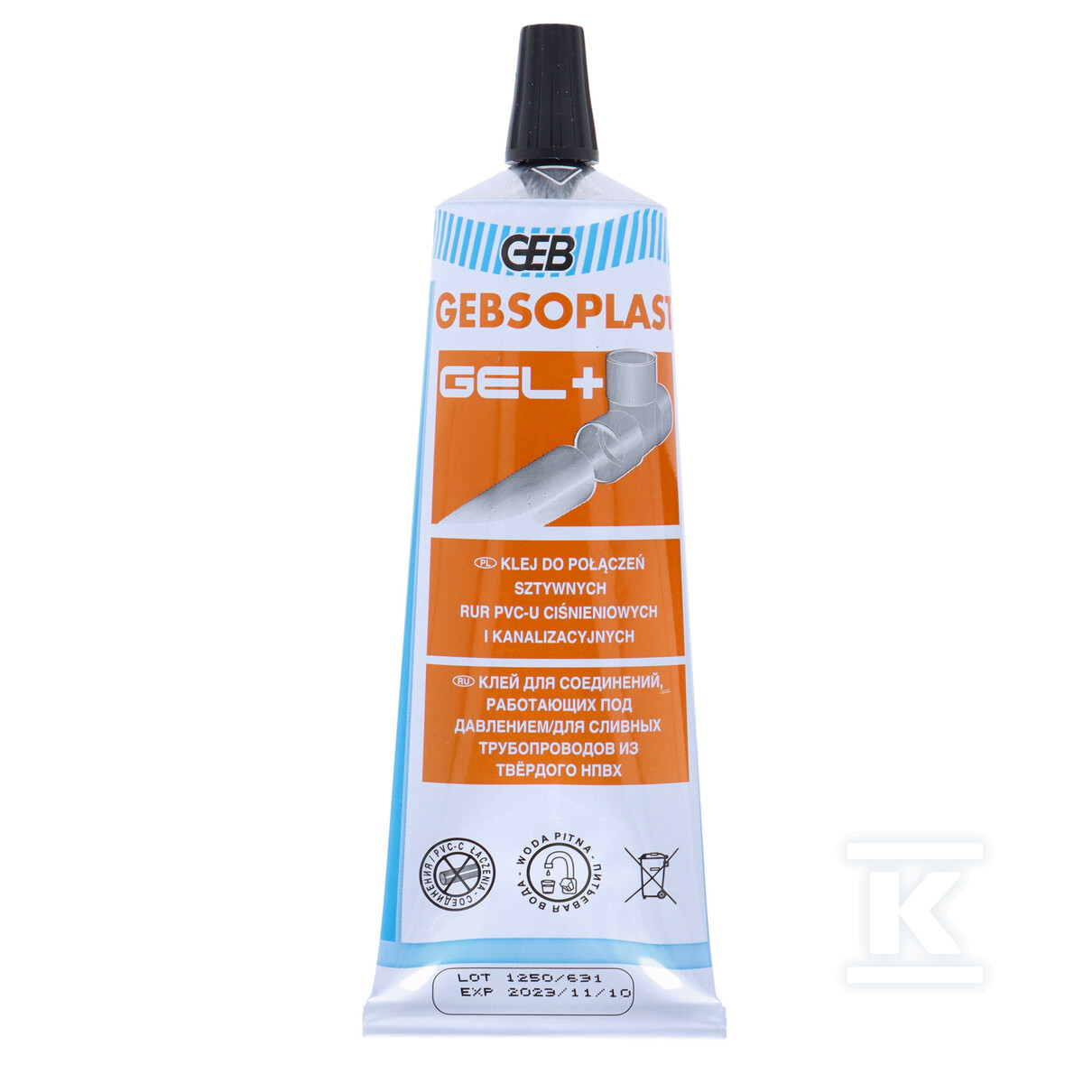 ПВХ клейка трубка 125 мл GEBSOPLAST GEL - 504764