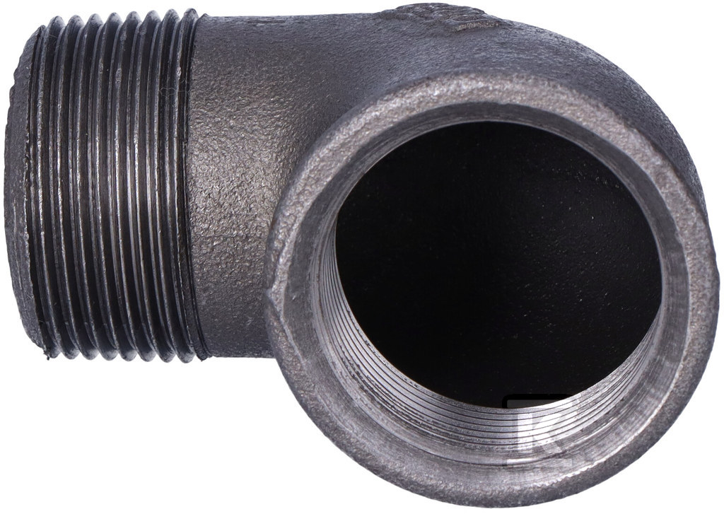 Коліно гайка-гвинт wz 5/4" чорний A4, - 92-7S