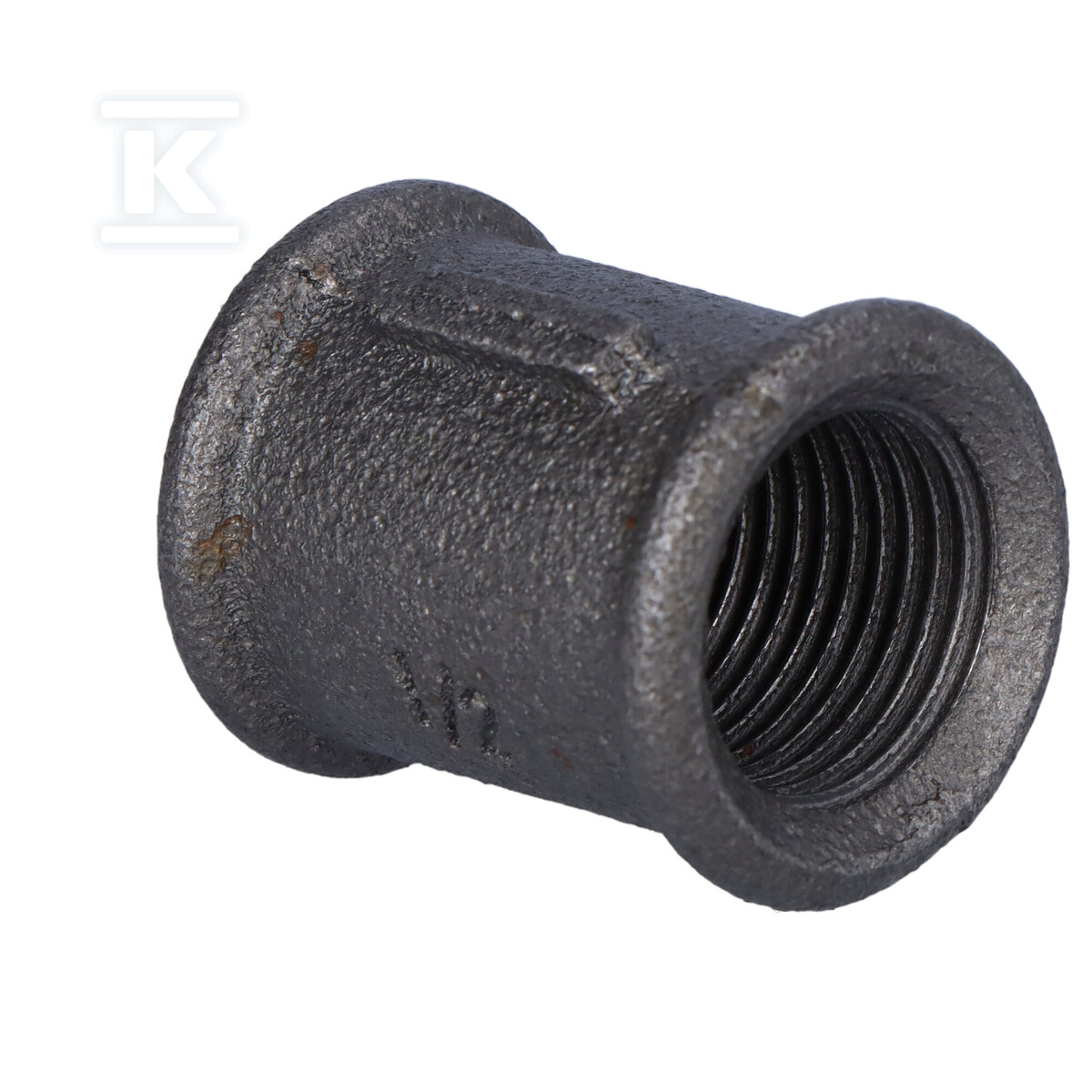 Гайка рівнопрохідна 1/2" чорна M2, NR - 270-4S