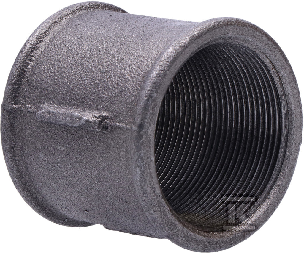 Гайка 2" пряма, чорна M2, NR 2, NR 270 - 270-9S