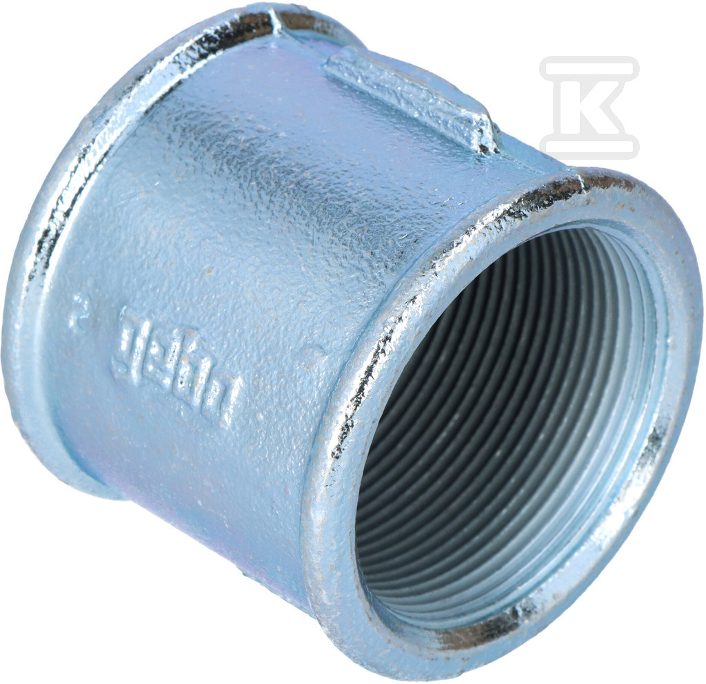 Гайка рівна оцинкована 2" М2, НР 2, НР - 270-9V