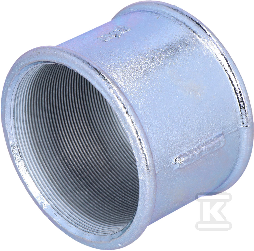 Муфта рівна оцинкована 4" М2, НР 2, НР - 270-12V