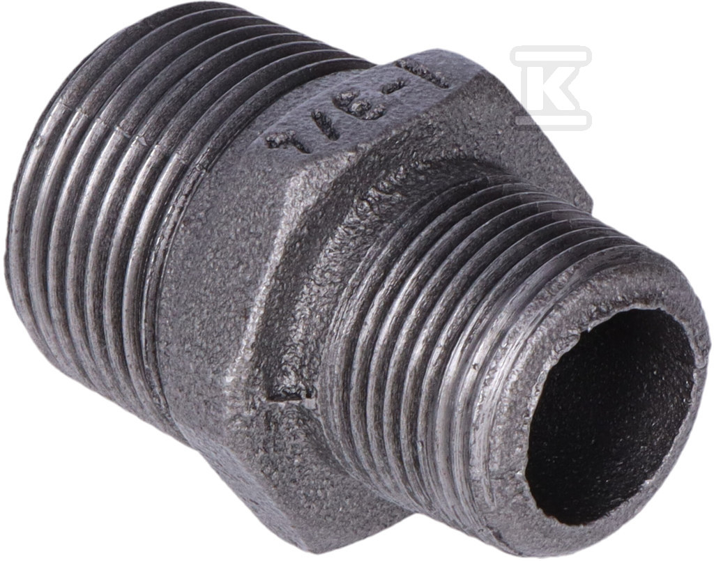 Lecsavarható csonk 1X3/4" fekete N8, - 245-26S