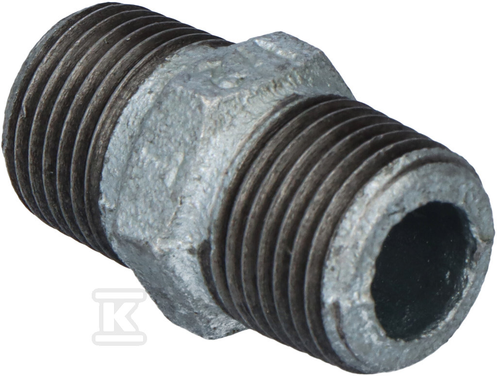 Ніпель рівнорізьбовий 1/2" оцинкований - 280-4V