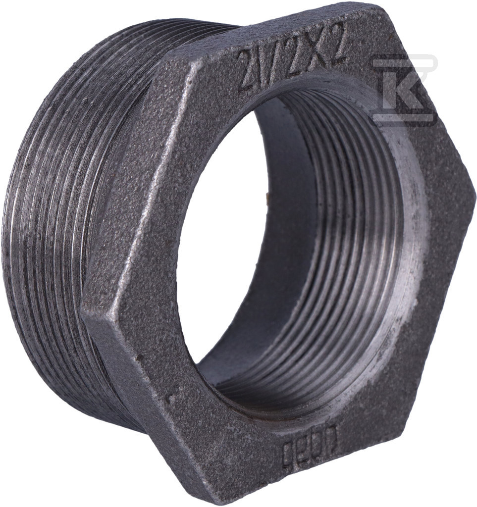 Nut-nipple 2.5X2 "black N4, NR 45, NR - 241-44S