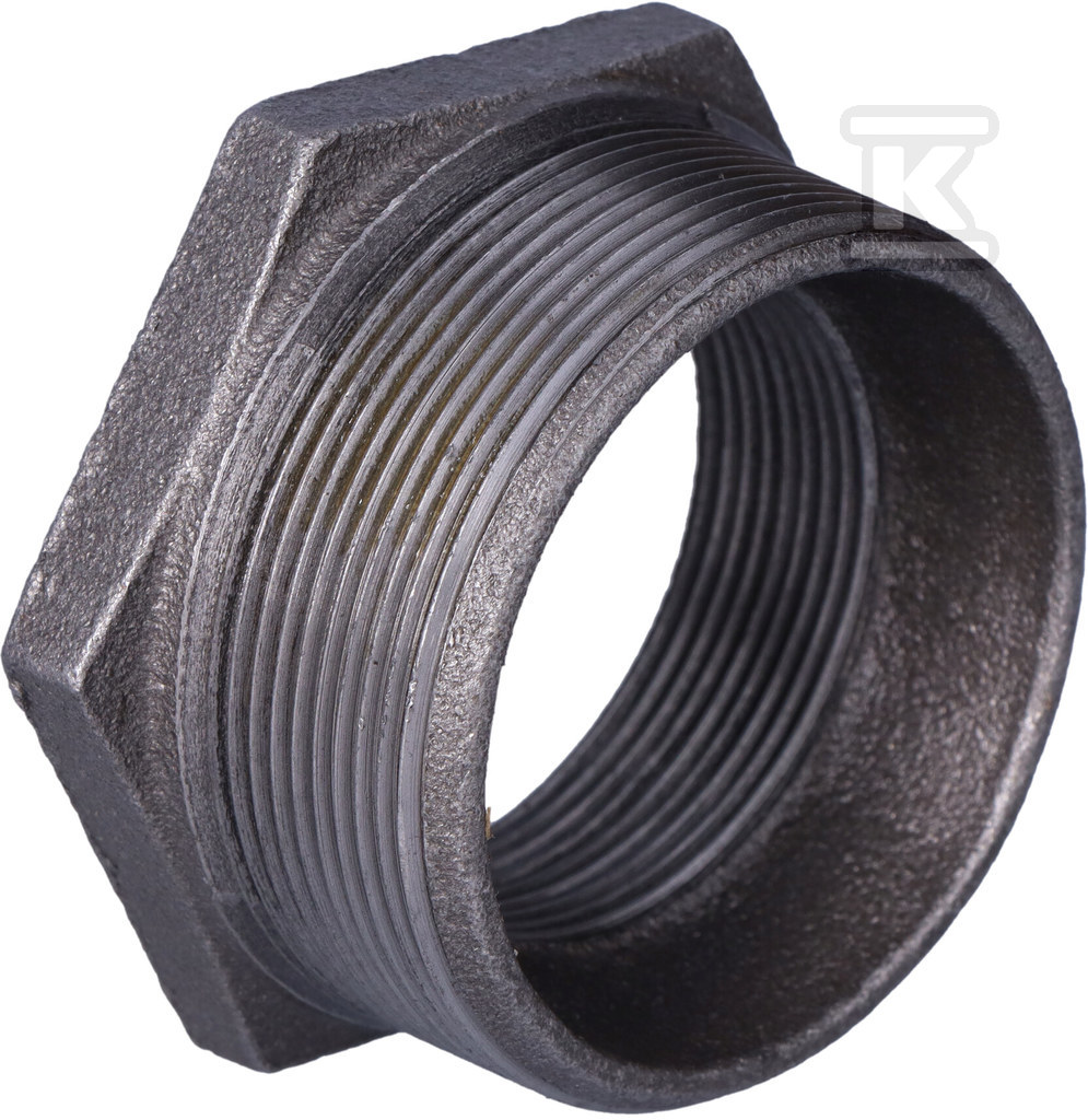 Гайка-ніпель 2.5X2 "чорна N4, NR 45, NR - 241-44S
