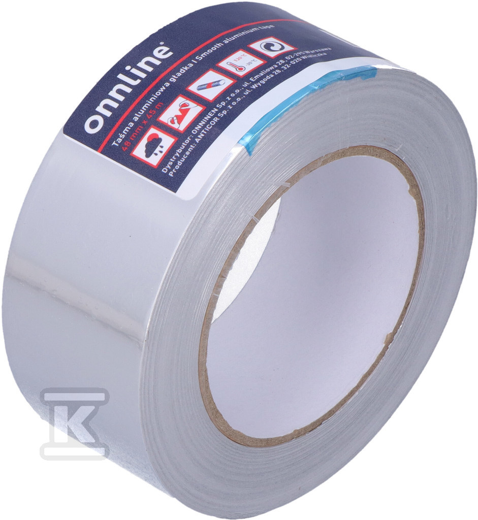 Bandă 48/45m aluminiu neted - PA-3010011-0048045