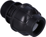 Racord de compresie PP 32x5/4" GZ filet exterior PN16, pentru tevi PE, negru