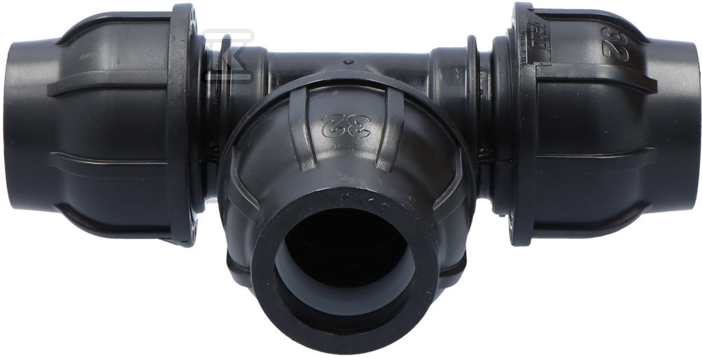 Трійник затискний Gebo Plast 32х32х32 - 131032