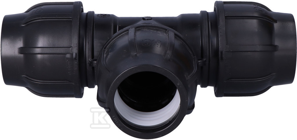Трійник затискний Gebo Plast 50х50х50 - 131050