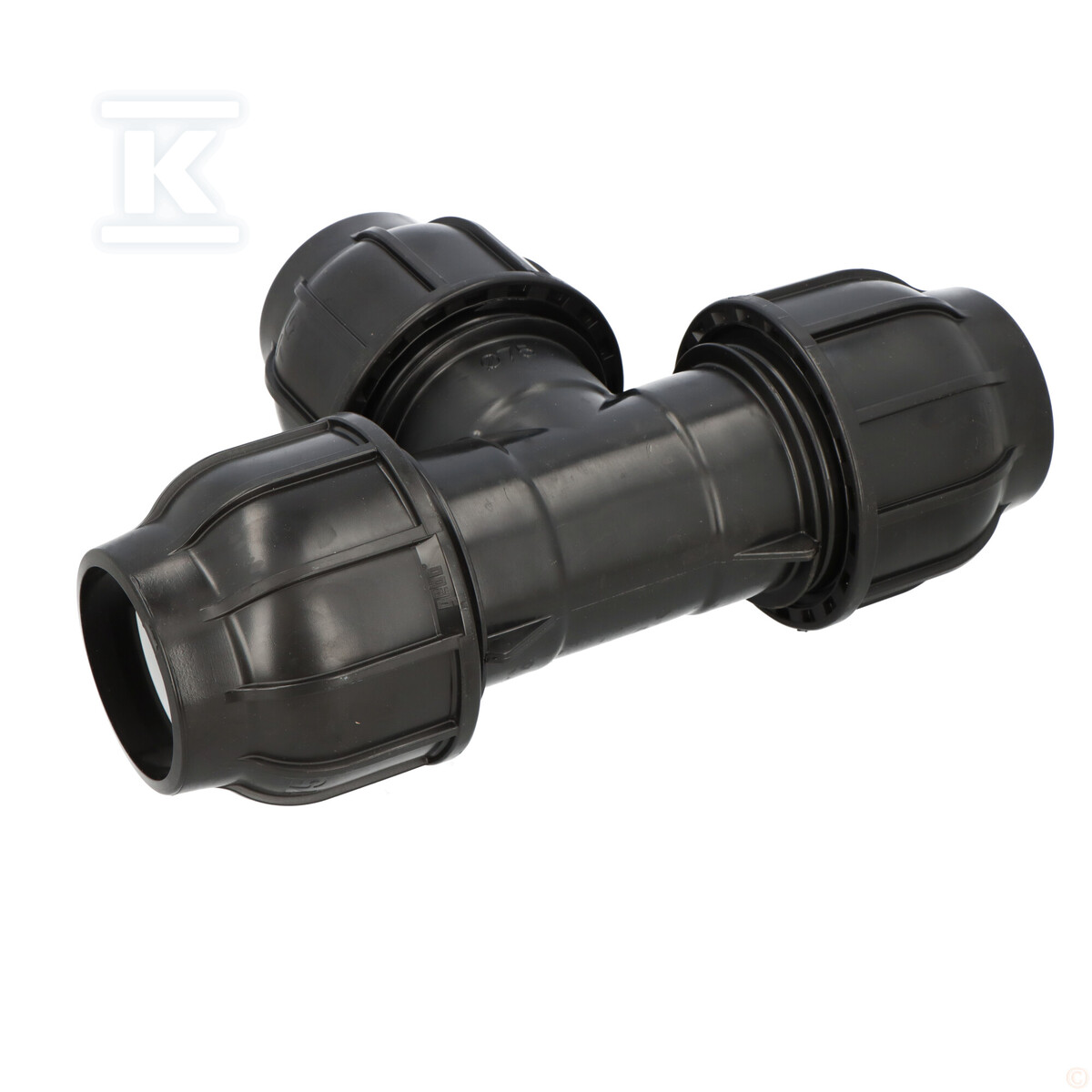 Трійник затискний Gebo Plast 75х75х75 - 131075