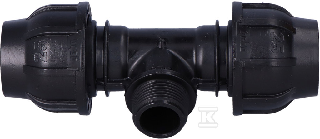 Трійник для ПЕ Gebo Plast GZ 25x3/4"x25 - 13112502