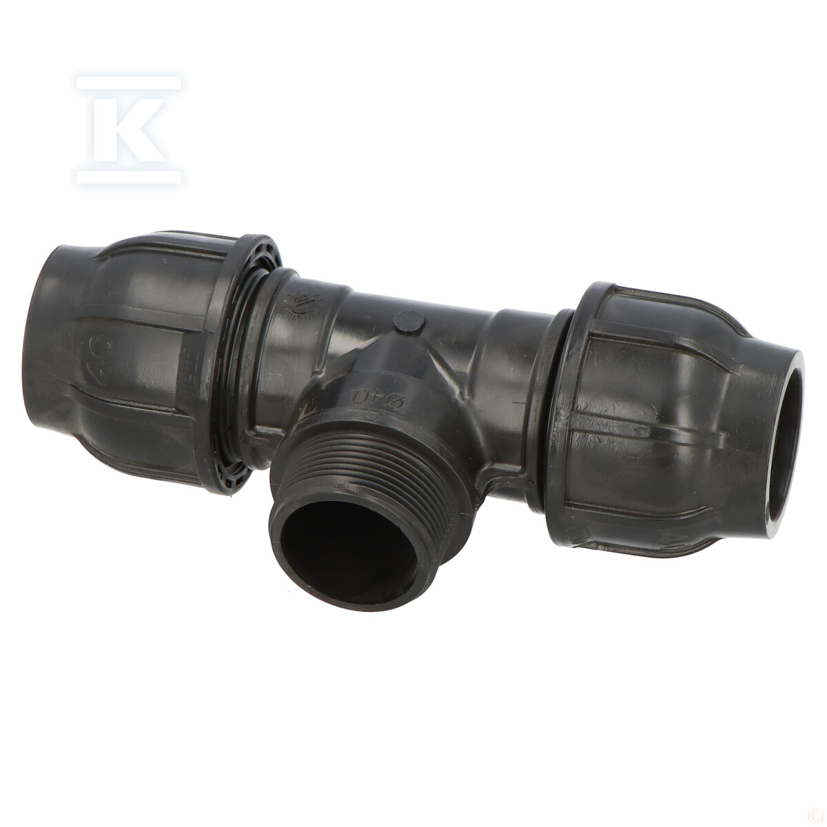 Трійник Gebo Plast GZ 40x6/4"x40 для ПЕ - 13114005
