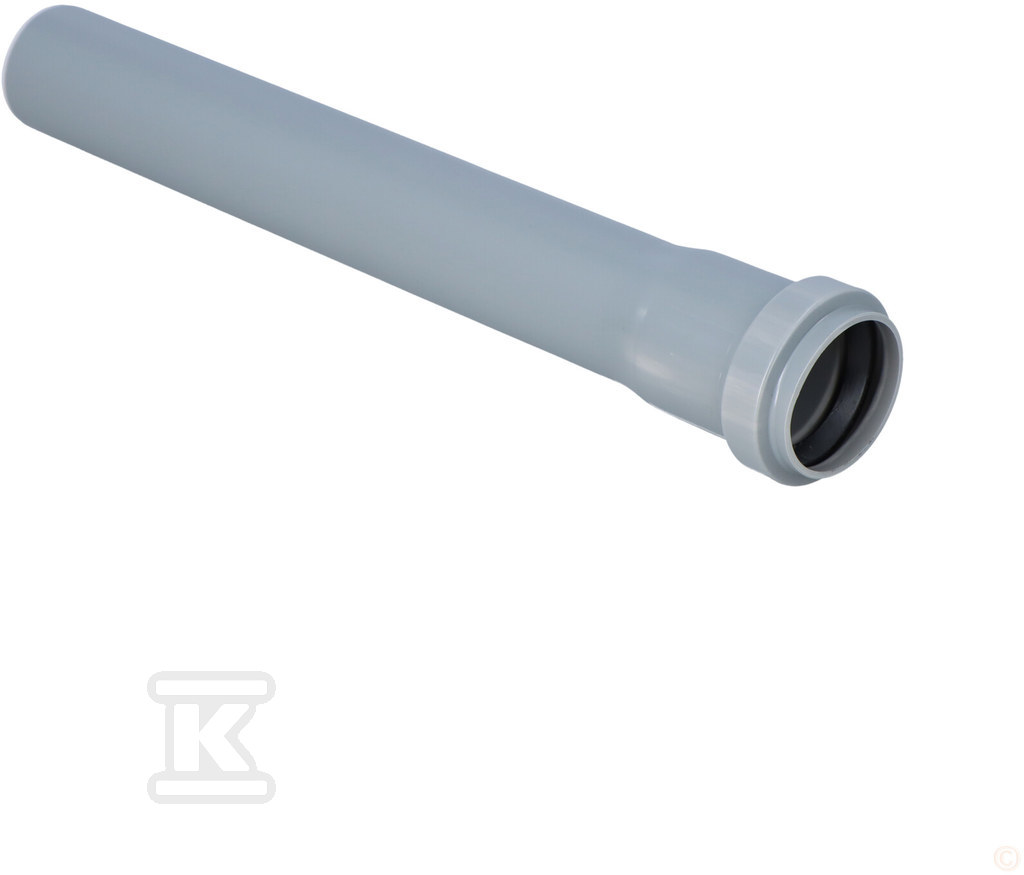 Pipe HT/PP 40x1.8x250 sanitary gray - 3044557